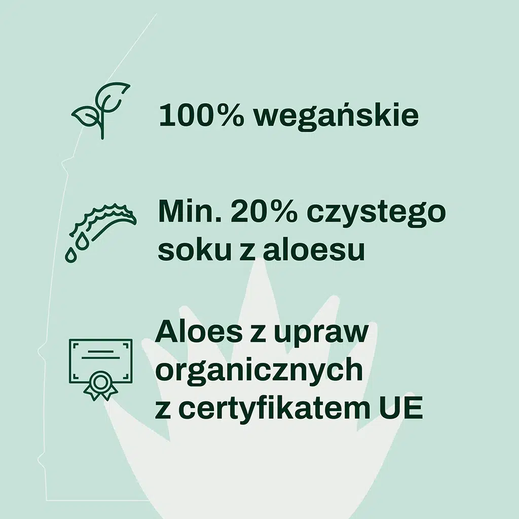 Żel pod prysznic i szampon 2w1 ALOESOVE - do ciała i włosów - 100% wegański, minimum 20% czystego soku z aloesu, aloes z upraw organicznych z certyfikatem UE