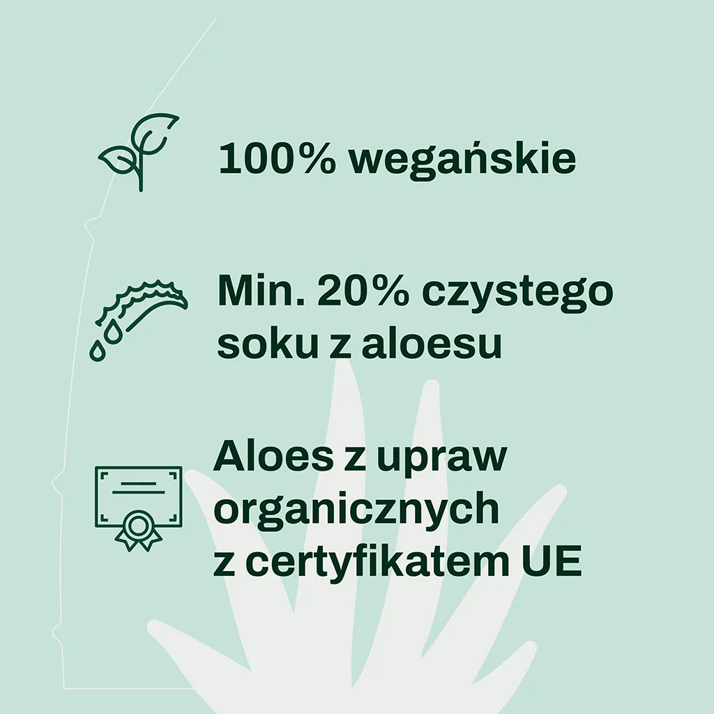 Krem do rąk ALOESOVE - 100% wegańskie, min. 20% czystego soku z aloesu, aloes z upraw organicznych z certyfikatem UE