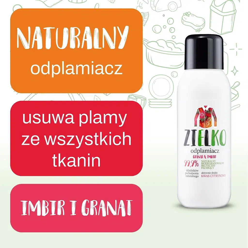 SYLVECO Odbudowujący szampon pszeniczno-owsiany - naturalny odplamiacz, usuwa plamy ze wszystkich tkanin, imbir i granat