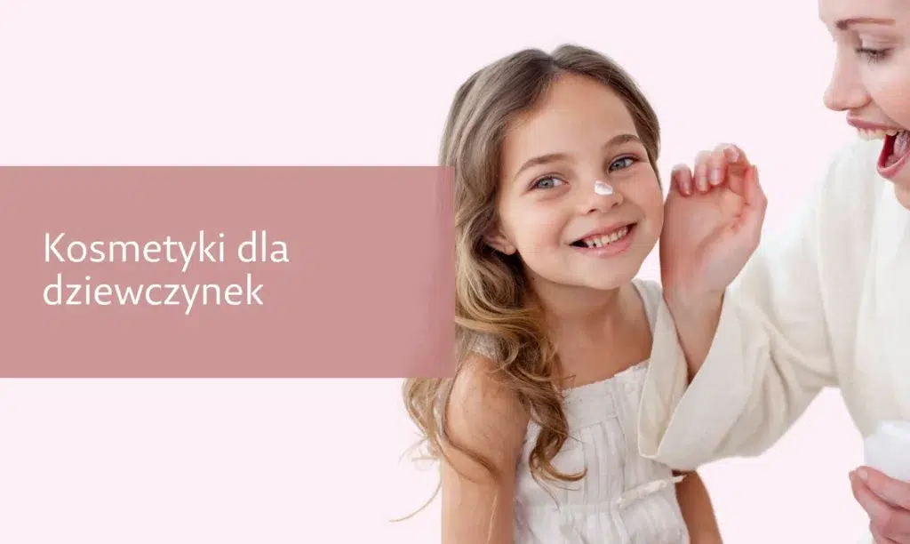 Kobieta nakłada kosmetyki do twarzy dla dzieci na twarz dziewczynki