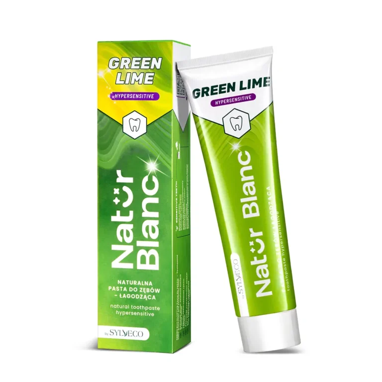 SYLVECO Natur Blanc Pasta do zębów GREEN LIME łagodząca nadwrażliwość zębów